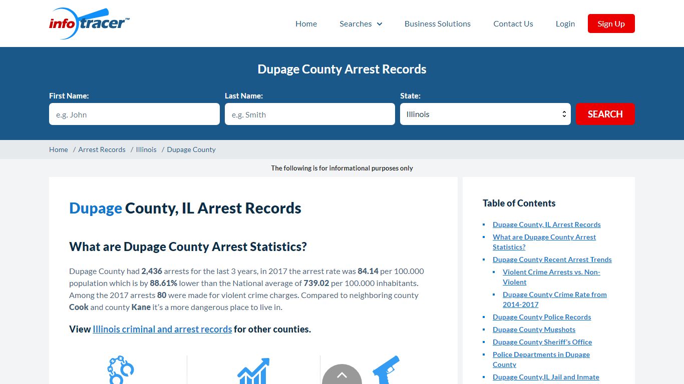 Dupage County, IL Arrests, Mugshots & Jail Records - InfoTracer