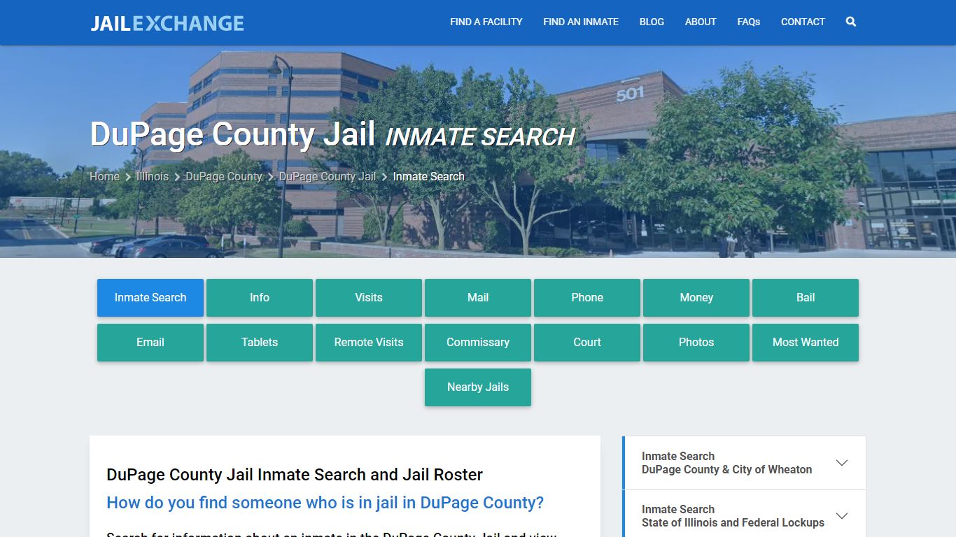 Inmate Search: Roster & Mugshots - DuPage County Jail, IL